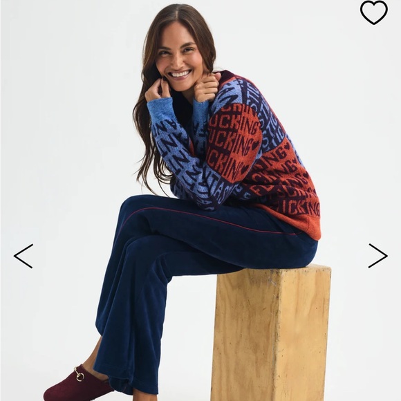 Ayda Pink and Blue Pepper Sweater - Picture 9 of 11